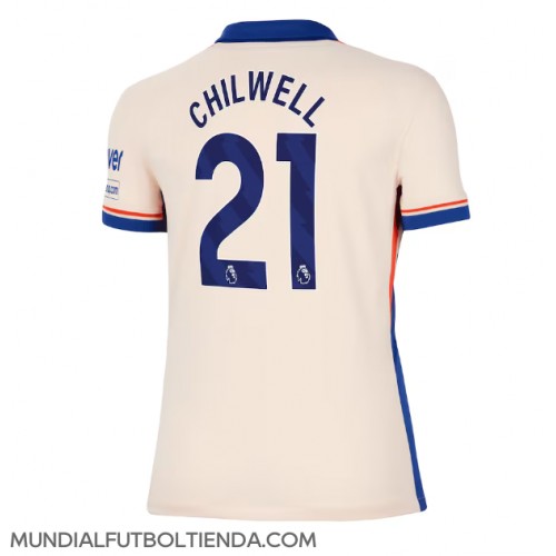 Camiseta Chelsea Ben Chilwell #21 Segunda Equipación Replica 2024-25 para mujer mangas cortas